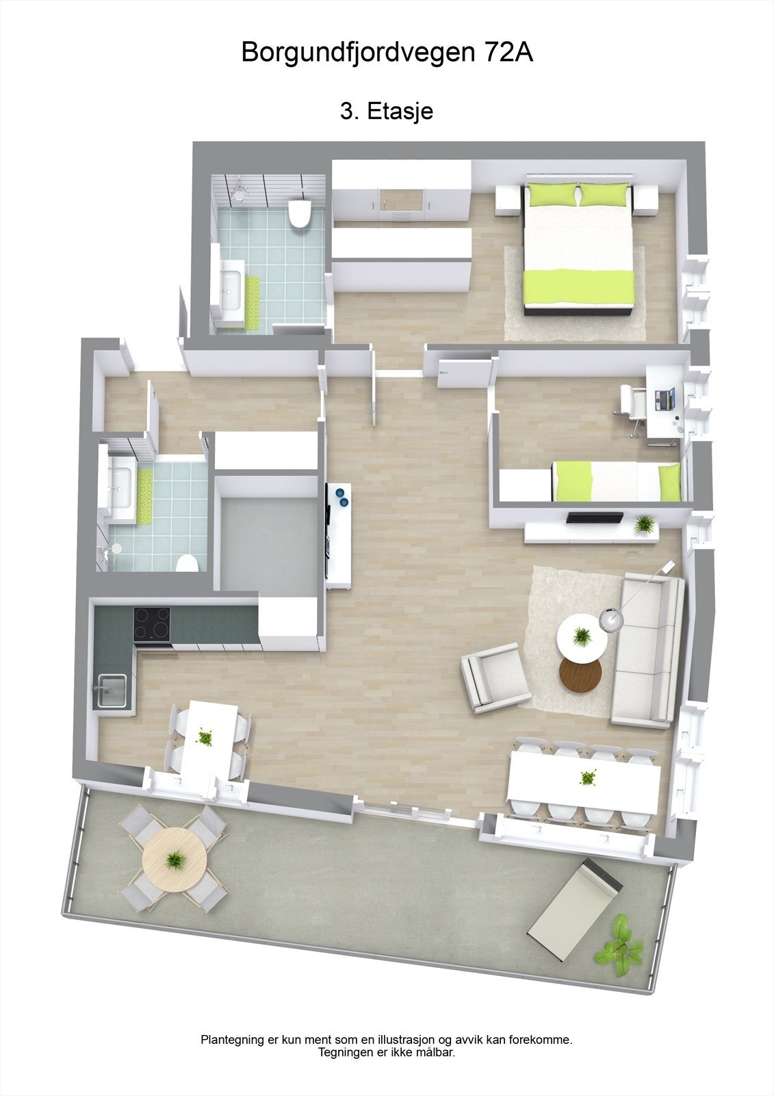 3 D plantegning Galleribilde