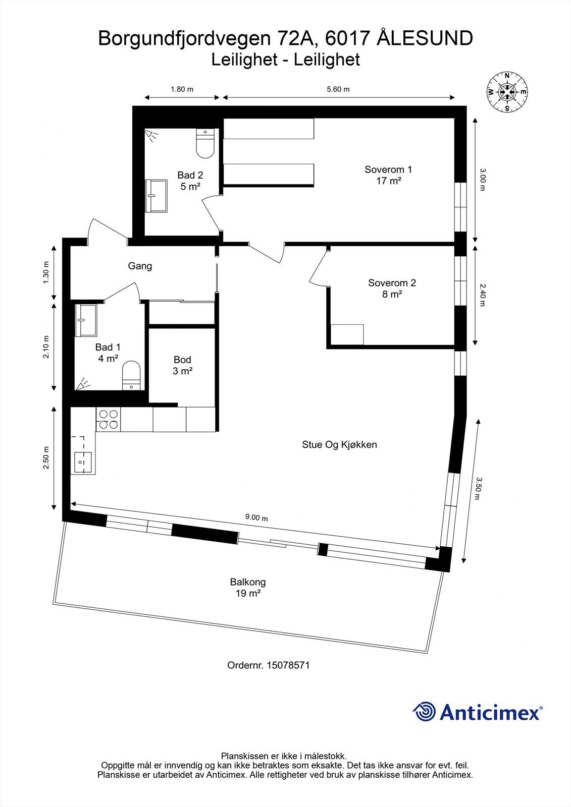 Plantegning Galleribilde
