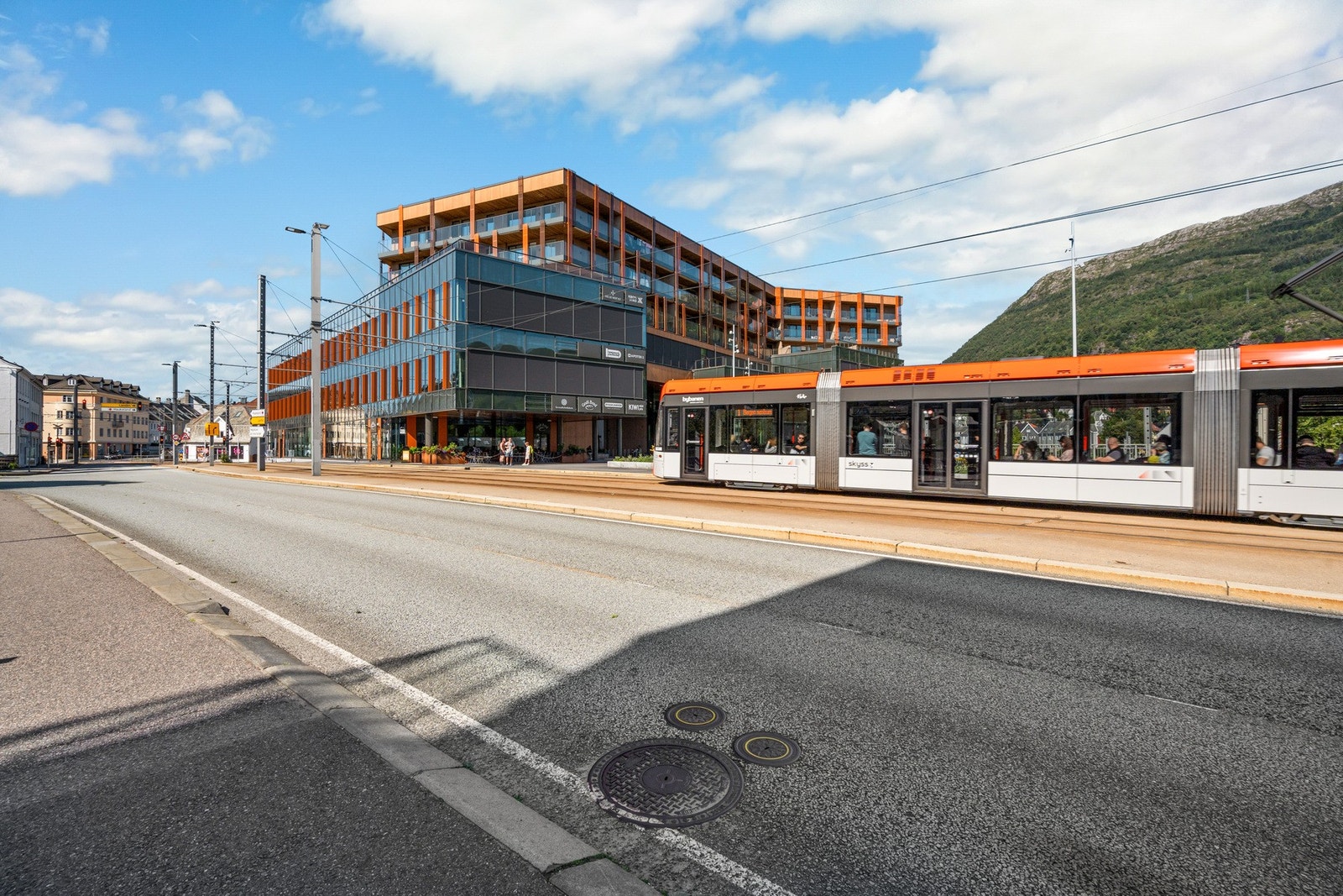 Bybanetraséen ligger kun en 4 minutters spasertur unna Galleribilde