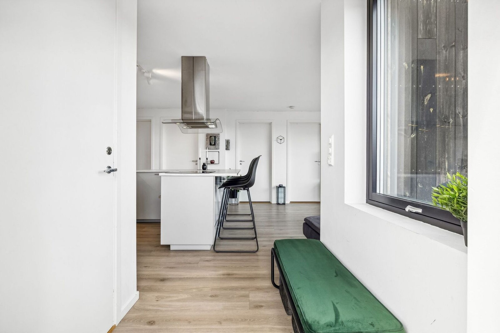 Entréen til utleiedelen. Galleribilde