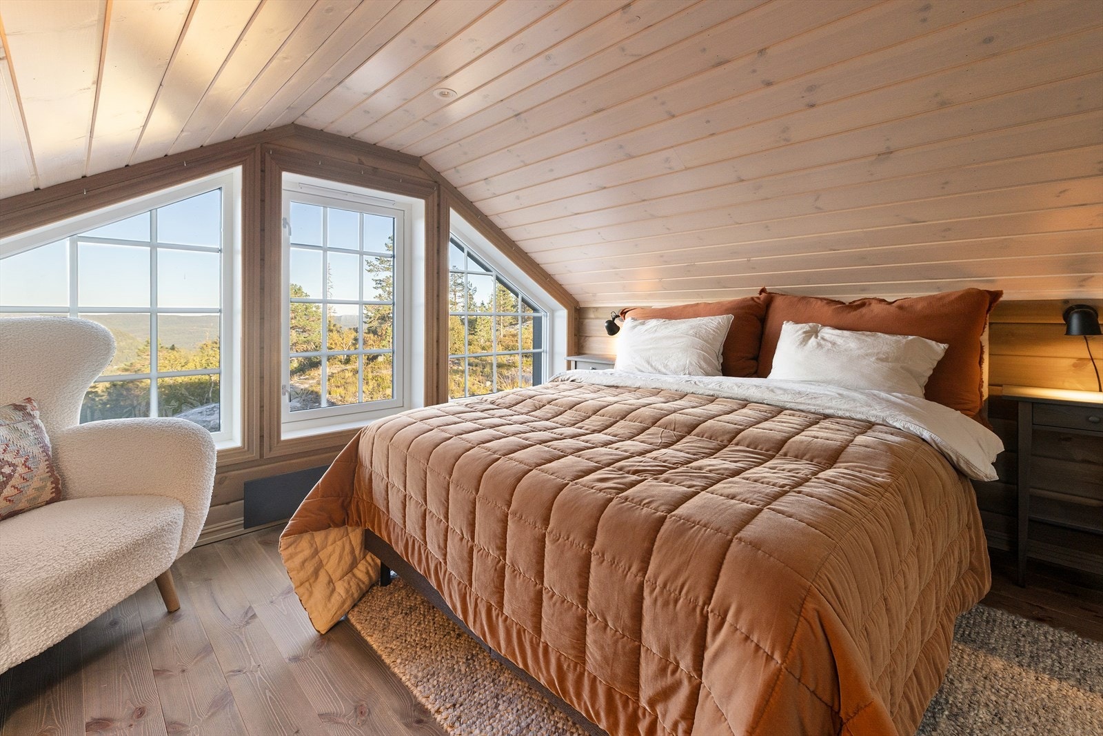 Loftsrom 1 har nydelig utsikt over naturlandskapet. Galleribilde