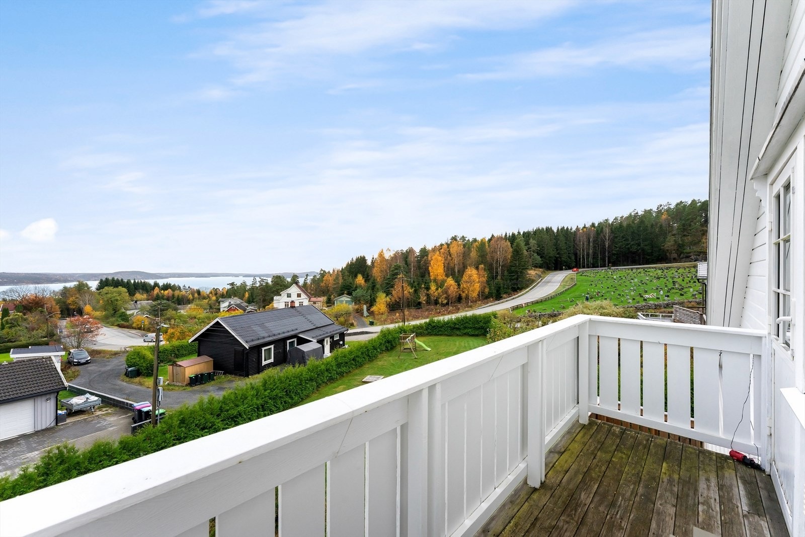 Flott utsikt fra balkongen. Galleribilde