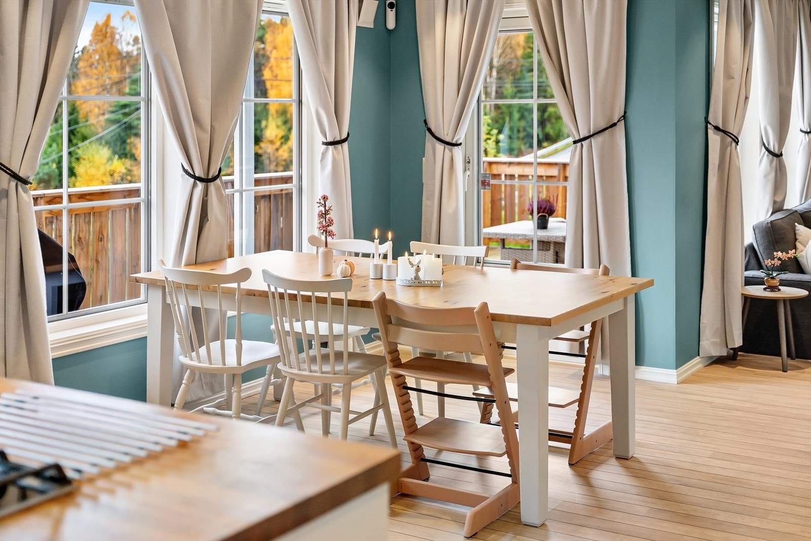 Plass til et stort spisebord. Galleribilde