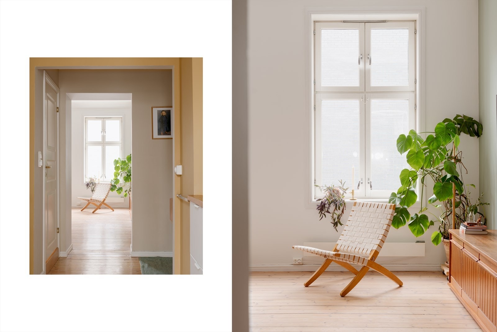 Gjennomgående siktlinjer og store vinduer gir en lys og åpen følelse. Galleribilde