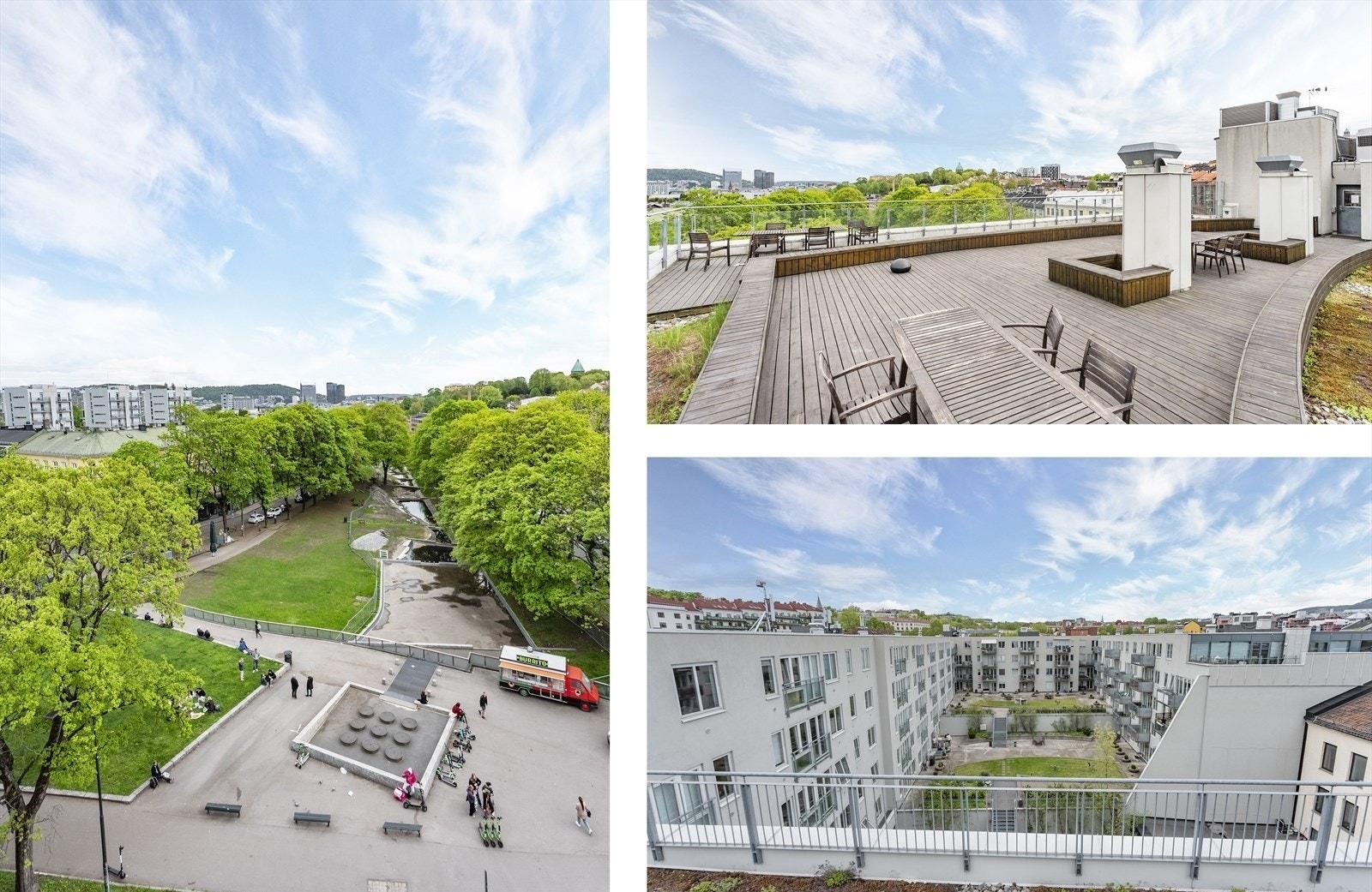 Leiligheten har tilgang til felles takterrasse Galleribilde