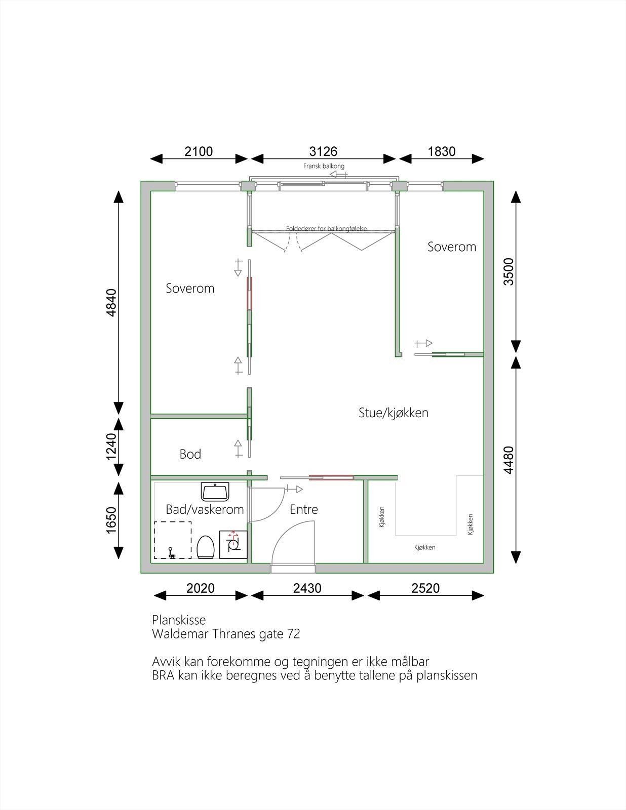 Plantegning Galleribilde