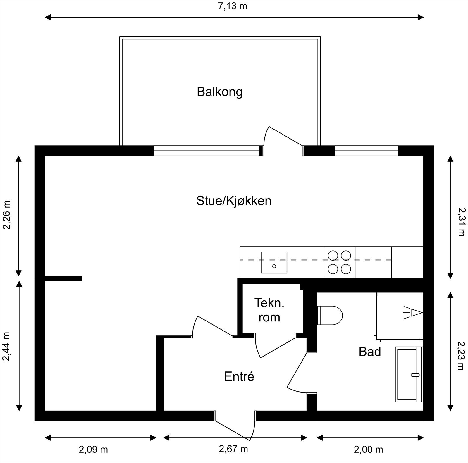 Plantegning Galleribilde