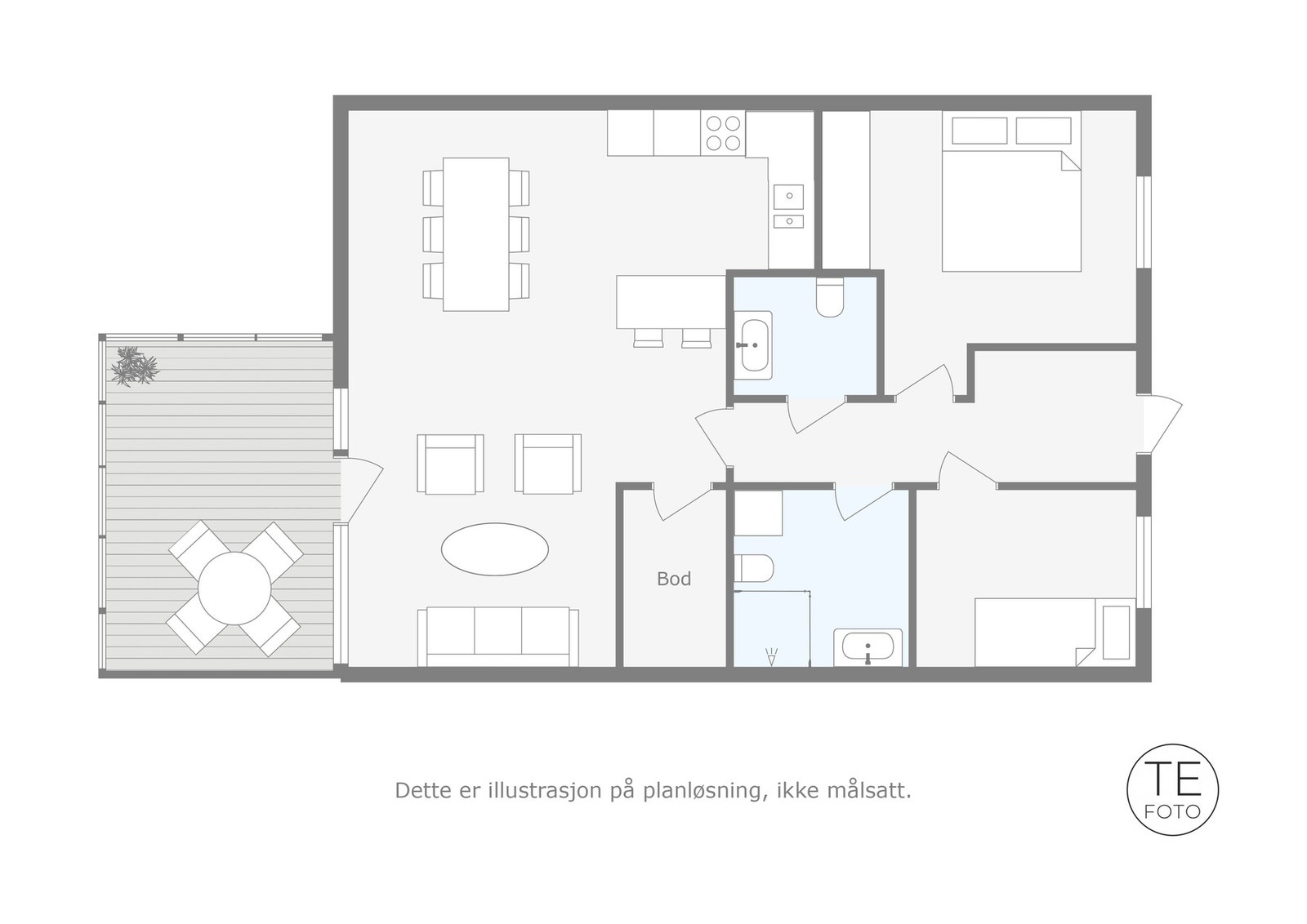 ASK Eiendomsmegling | Plantegning Galleribilde