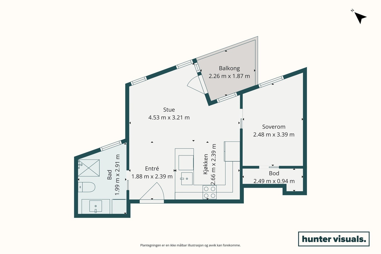 Planskisse Sjømannsvegen 25 Galleribilde
