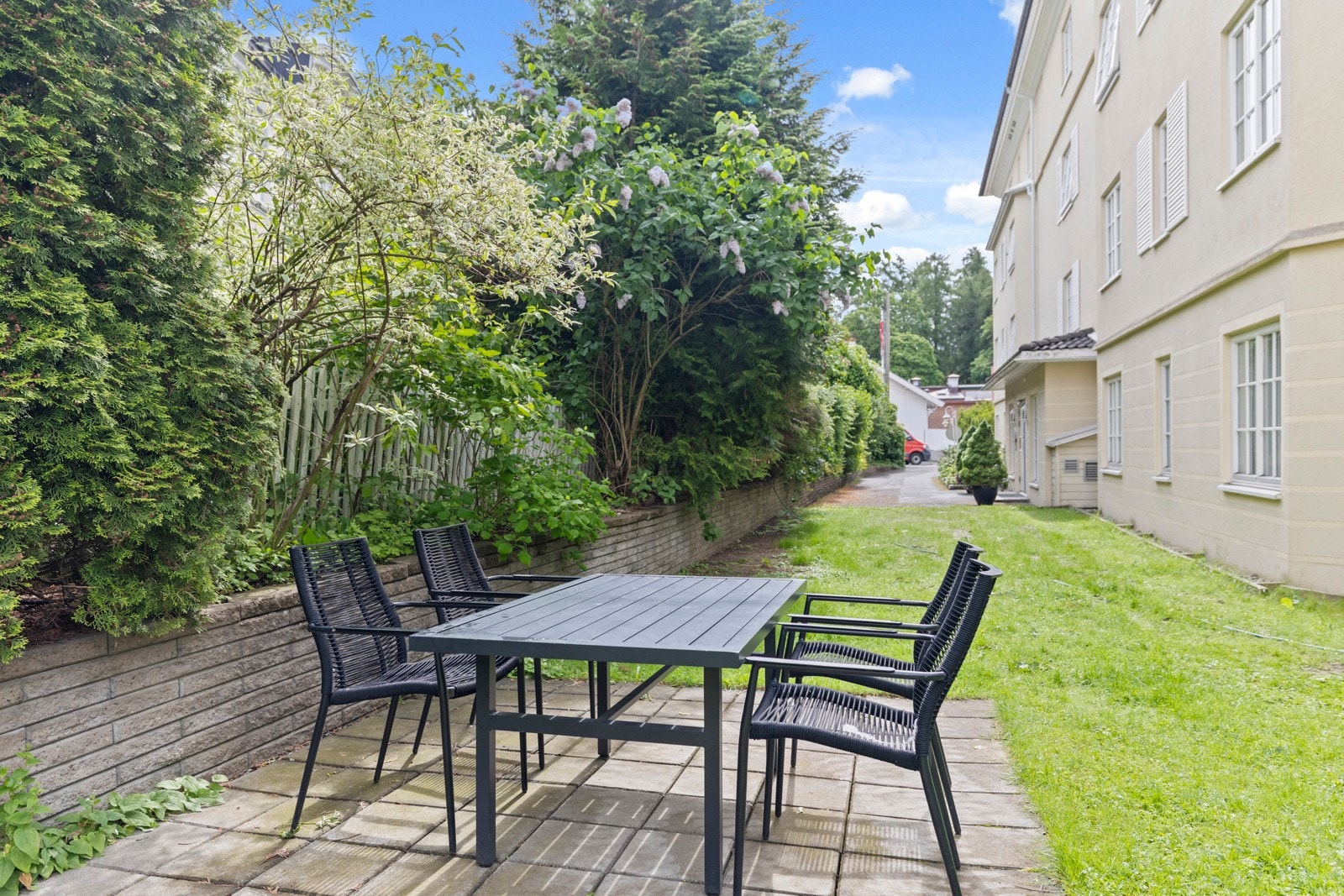 Sittegrupper til felles benyttelse for beboerne i sameiet. Galleribilde