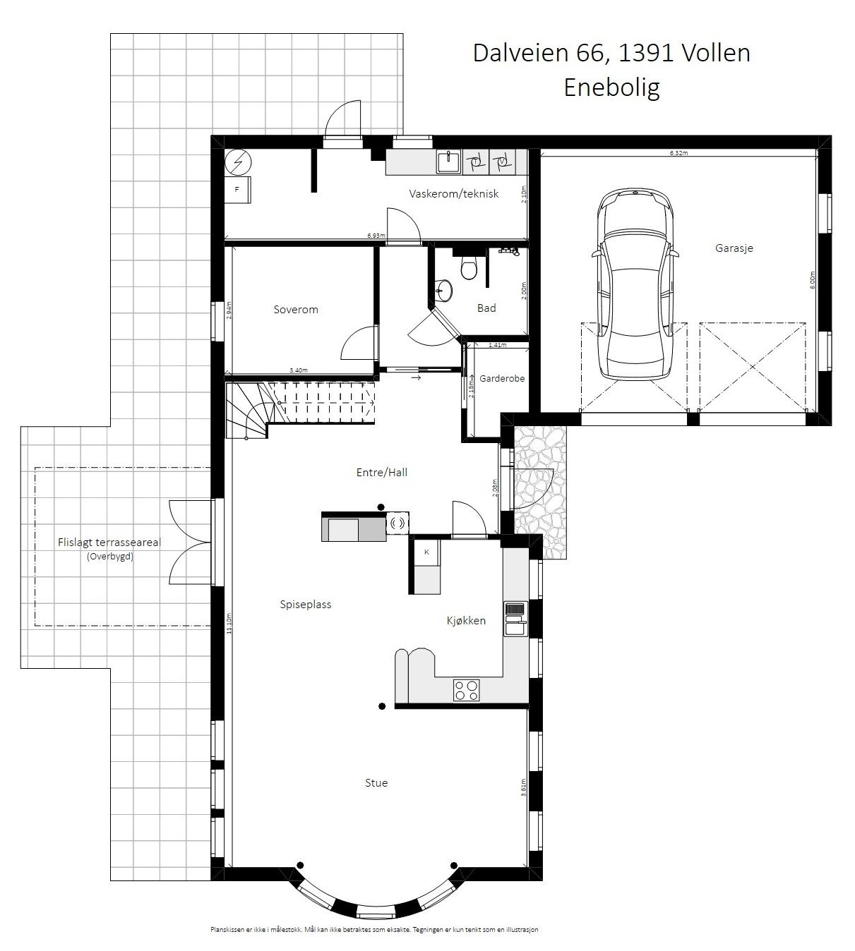 Plantegning 1. etasje. Galleribilde