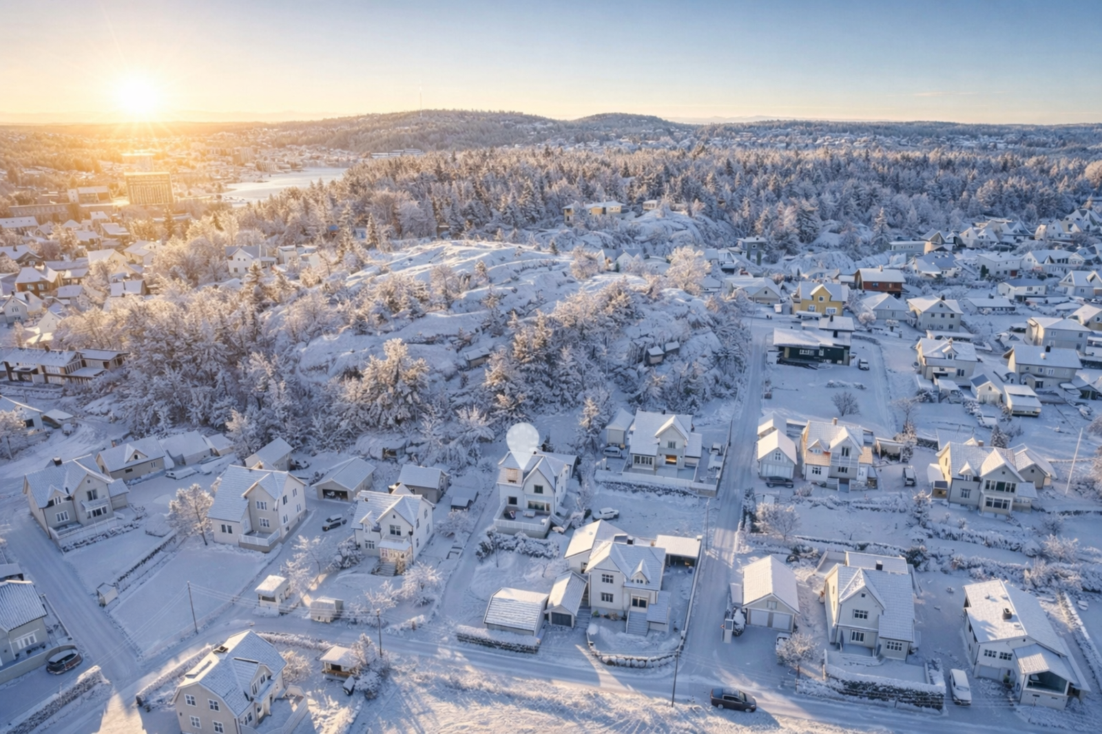 Virik er et meget populært boligområde rett vest for bykjernen- Galleribilde