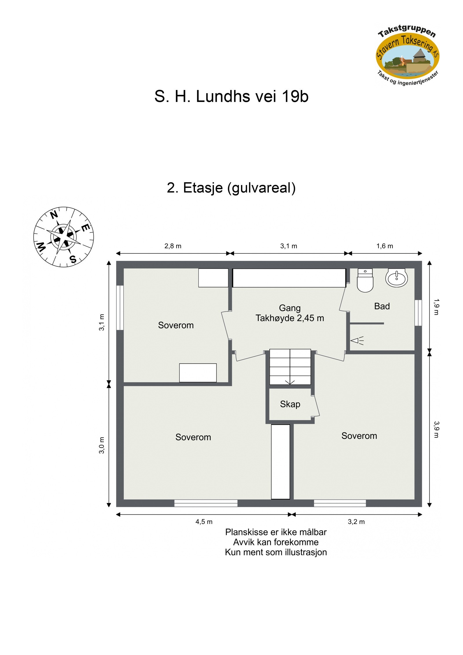 Plantegninig 2.etasje Galleribilde