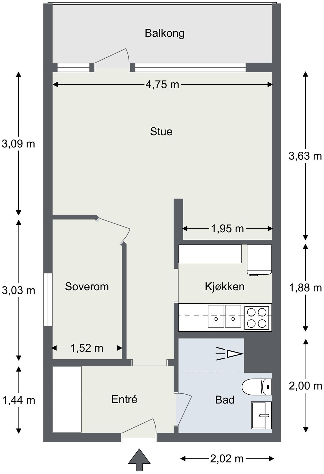 Plantegning. Galleribilde