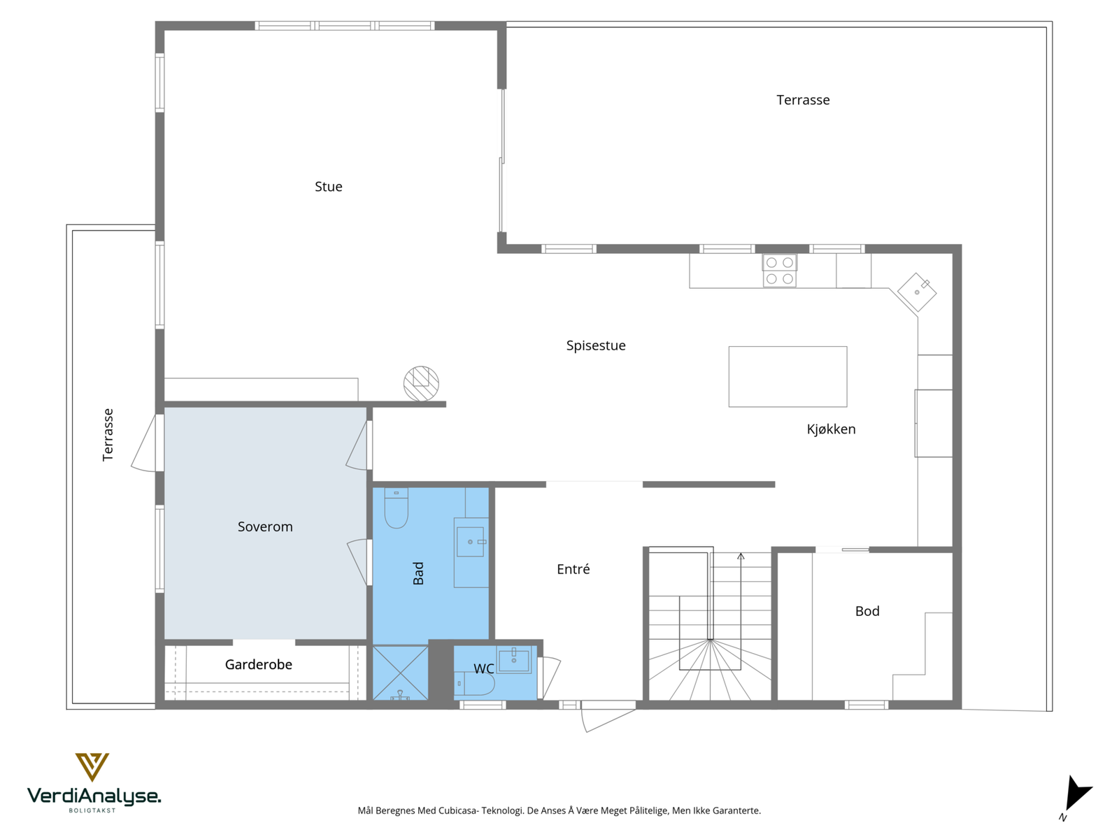 Plantegning 1 etasje Galleribilde