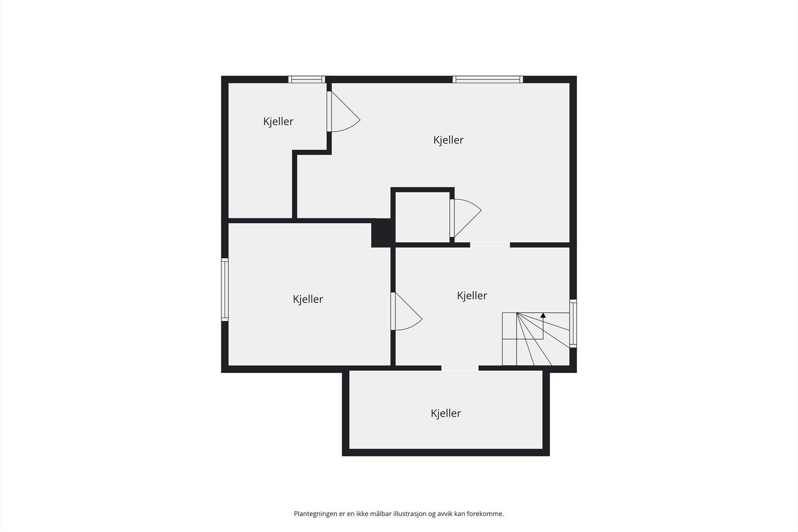 Plantegning kjeller Galleribilde