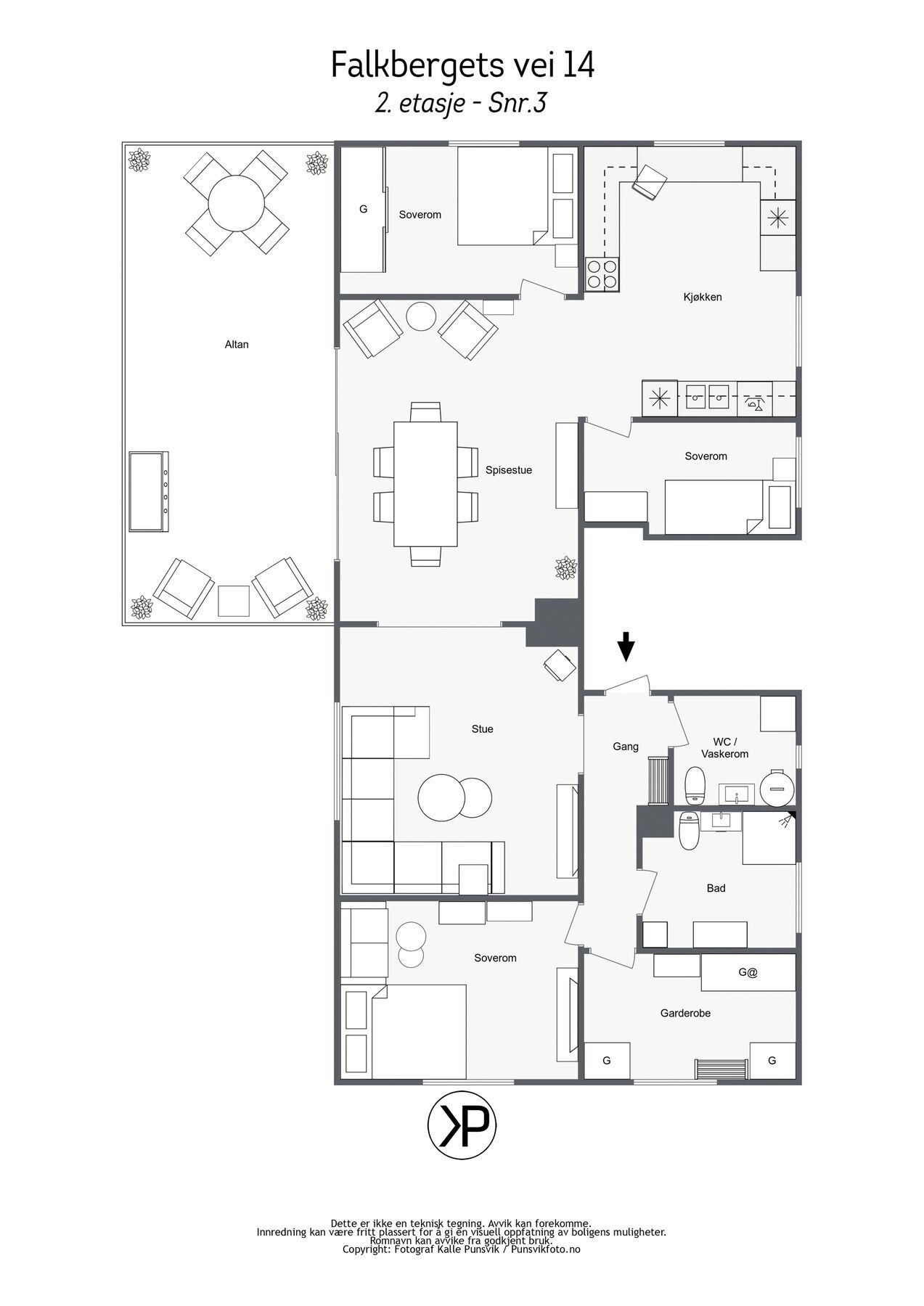 Plantegning 2. etasje Galleribilde