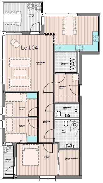 Plantegning leil 04 Galleribilde