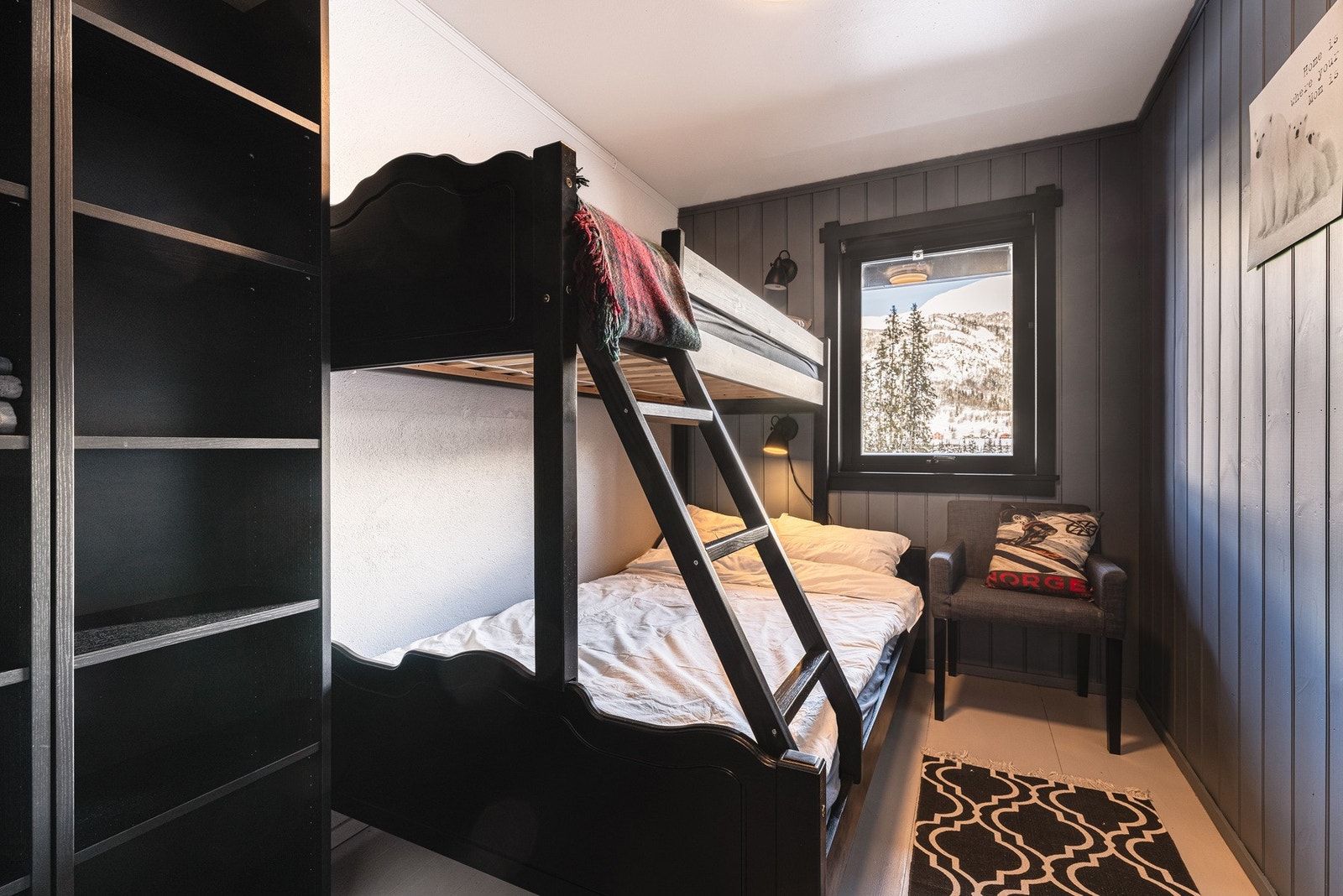 Soverom 2 med praktisk familiekøye. Galleribilde