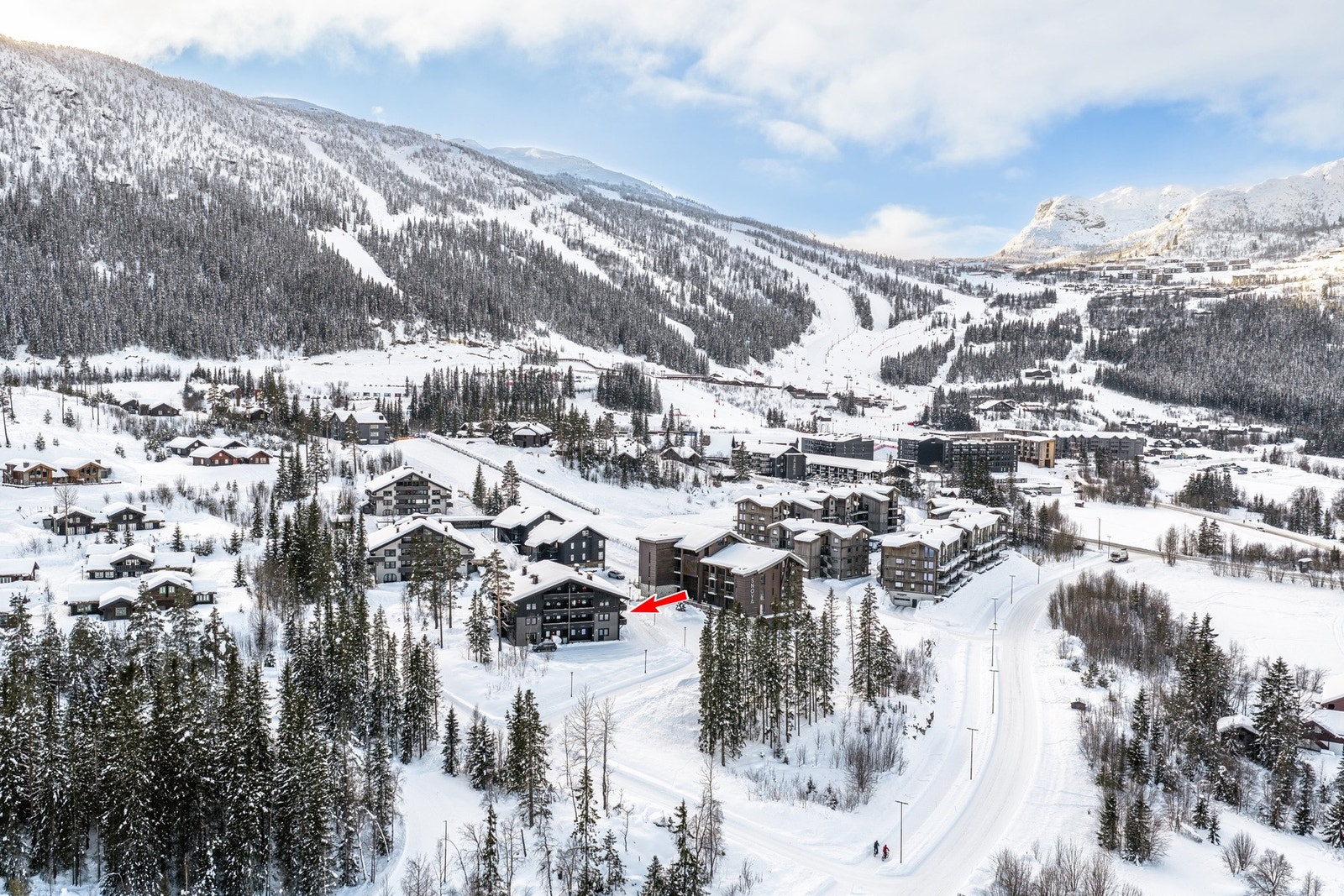 Røggjin har en meget sentral
og attraktiv beliggenhet med
kort avstand til skisenteret og
sentrum. Galleribilde