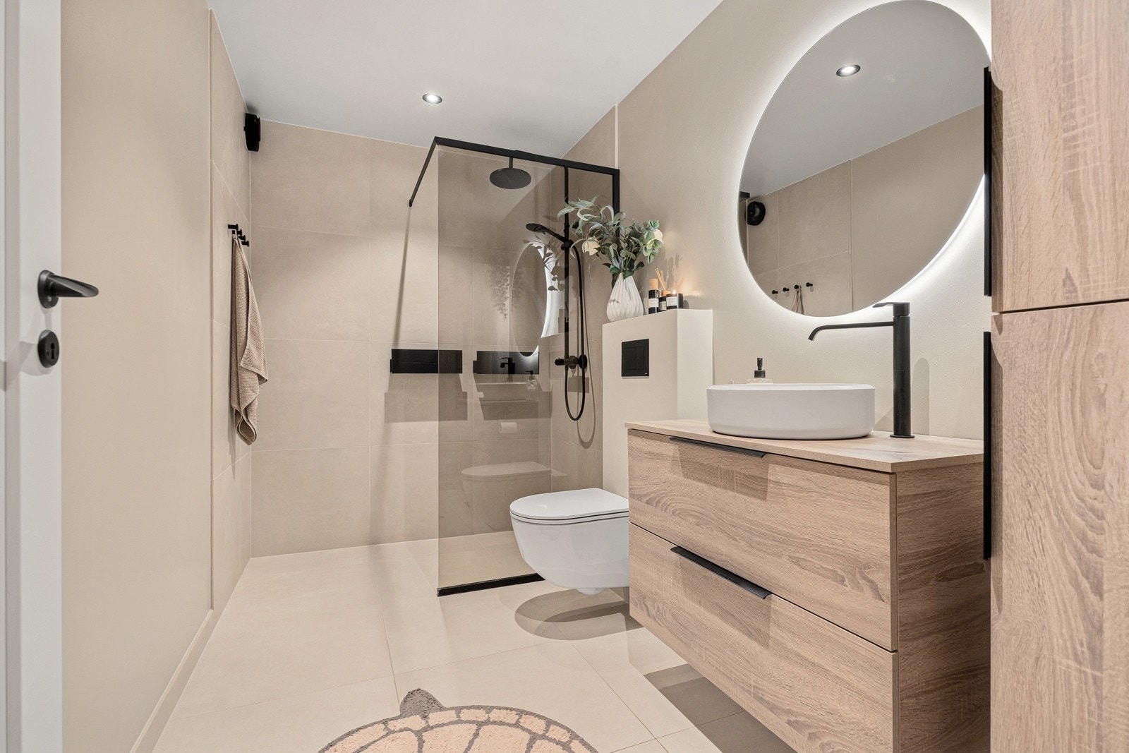 Lekkert renovert bad fra 2024, utført av Aamodt bad Galleribilde