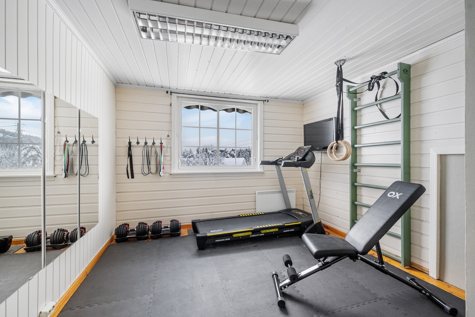 Her er treningsrommet, dette kan du fylle med det du måtte ønske/trenge. Galleribilde