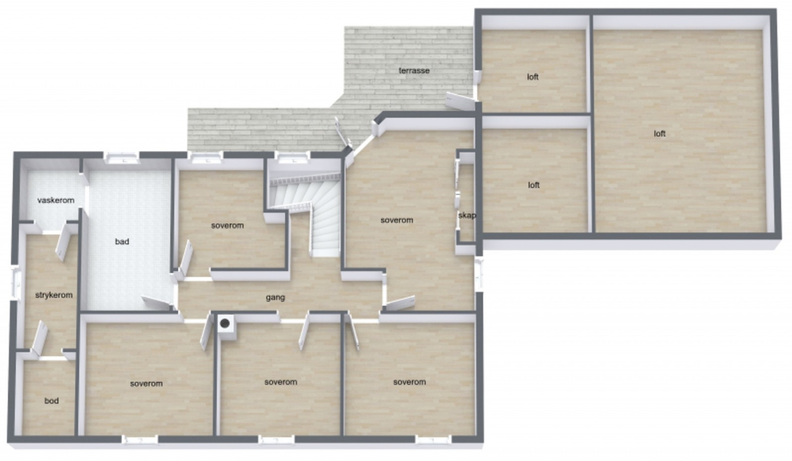 Plantegning over 2.etasje. Galleribilde