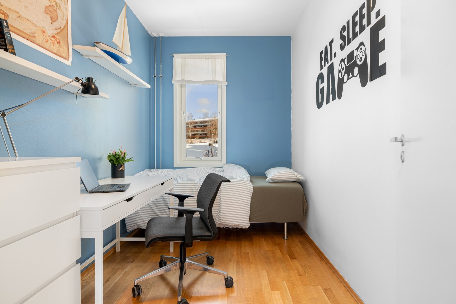 Leiligheten har balansert ventilasjon som sørger for et sunt og godt inneklima året rundt. Galleribilde