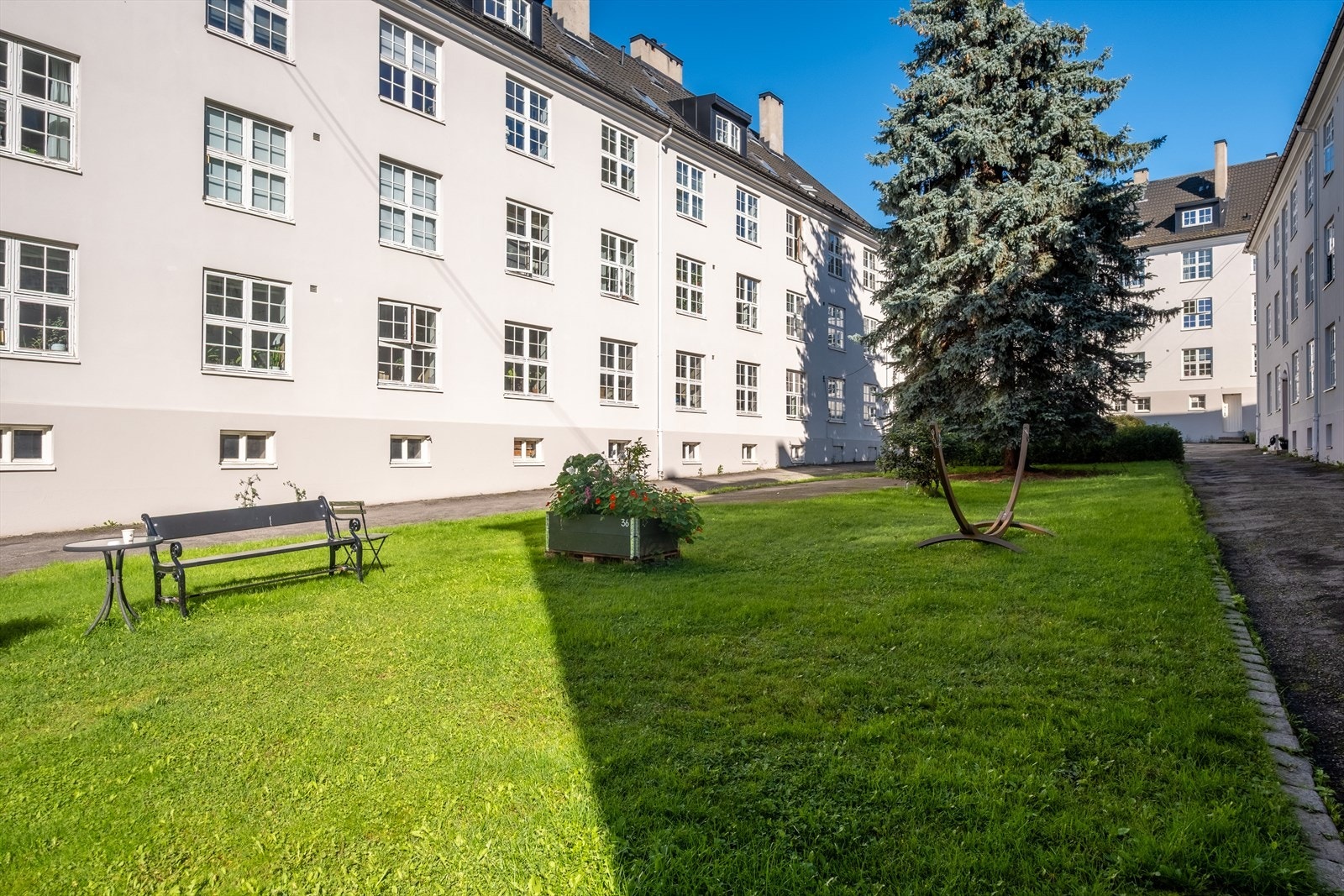 Sommerbilde - Flere grøntområder. Galleribilde