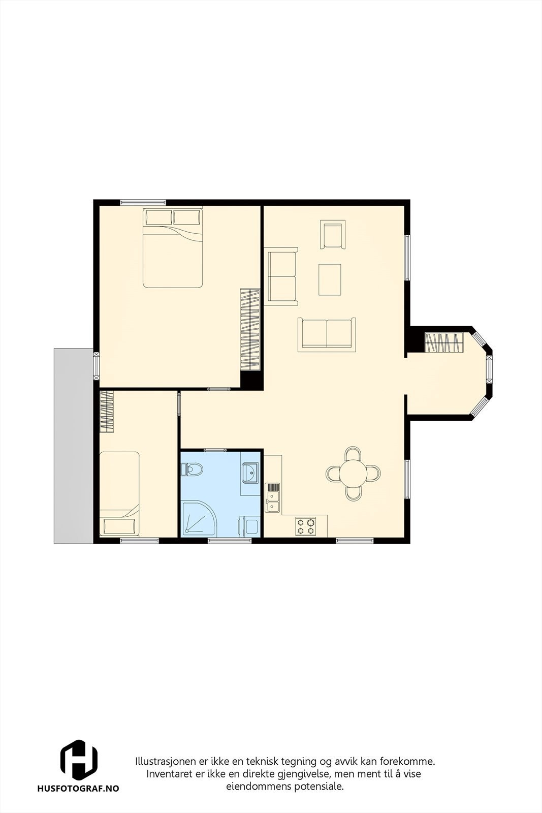 U. etasje med egen utleieleilighet og adresse. Galleribilde