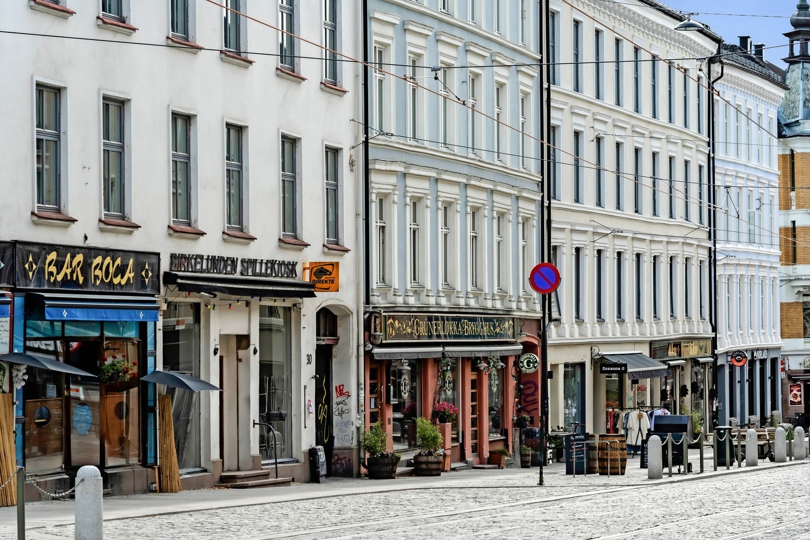 Langs Thorvald Meyers gate er det et bredt utvalg av barer og restauranter Galleribilde