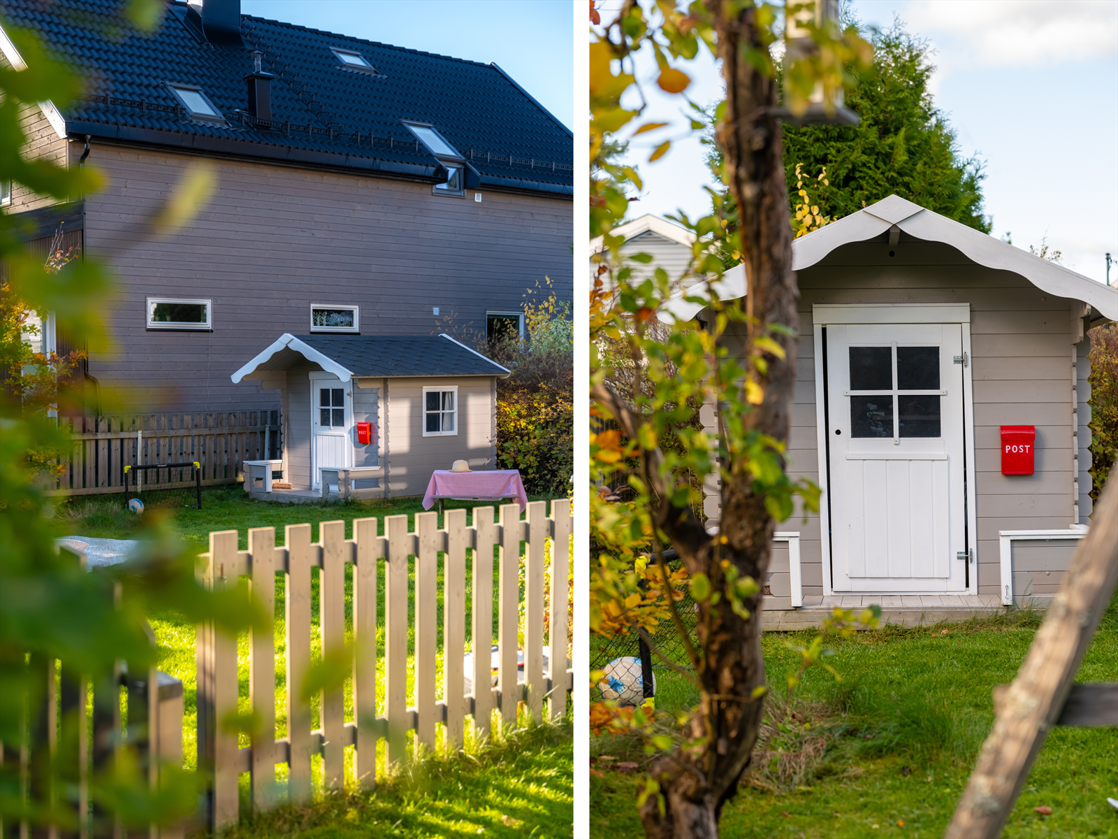"Lekestuen har datteren vår nærmest flyttet inn i om sommeren, å vite at de kan leke trygt i egen hage er en hverdagsluksus" - Selgere Galleribilde