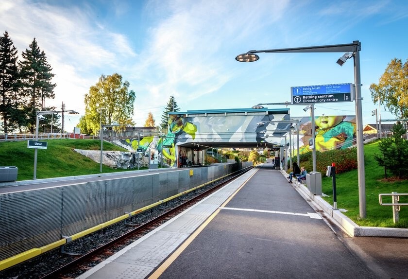 Bare 200 meter fra boligen ligger Ulsrud t-bane Galleribilde