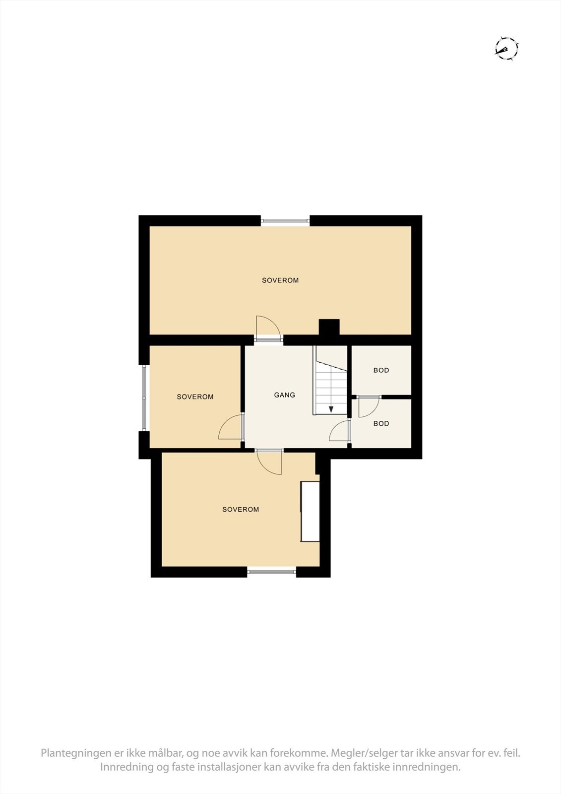 Plantegning 2.etasje Galleribilde