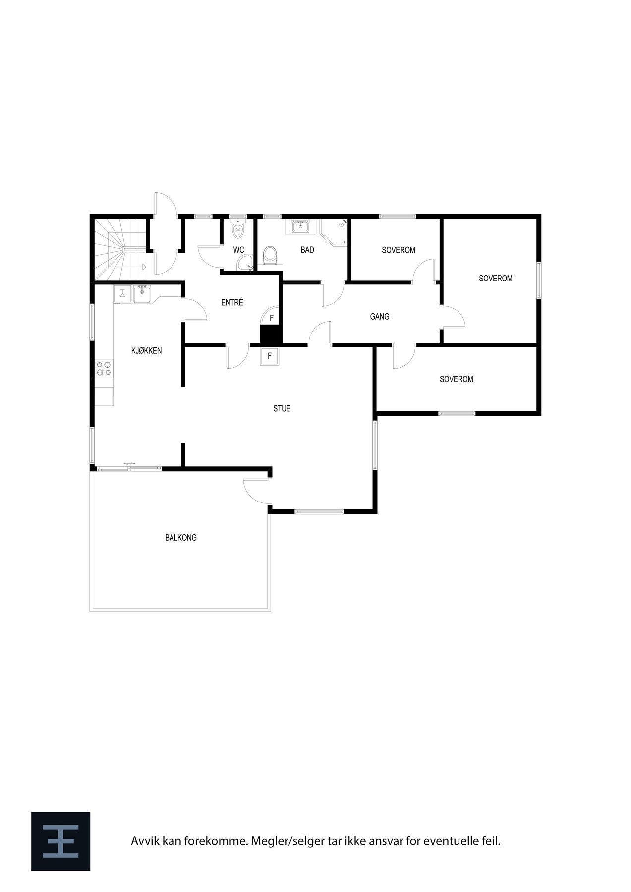 Plantegning underetasje. Galleribilde