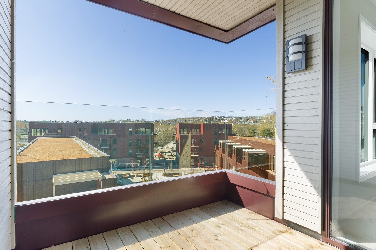 Utsikt fra balkong Galleribilde