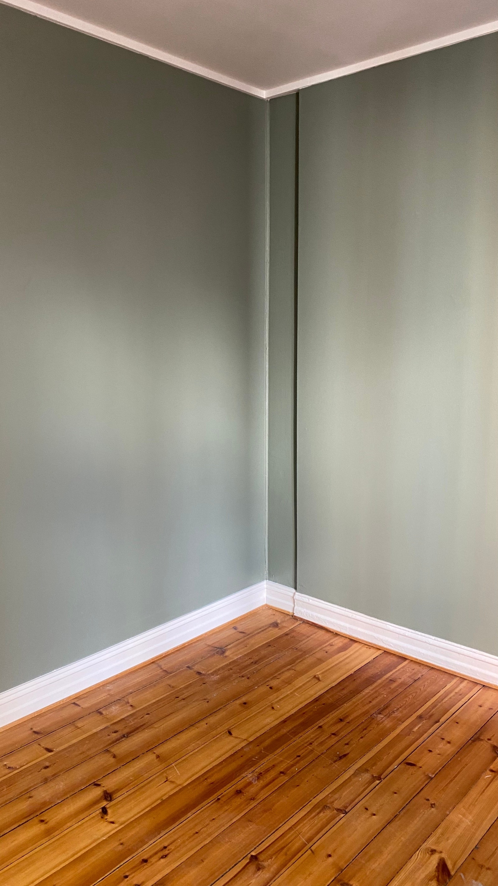 Leiligheten er malt i denne fargen. Galleribilde