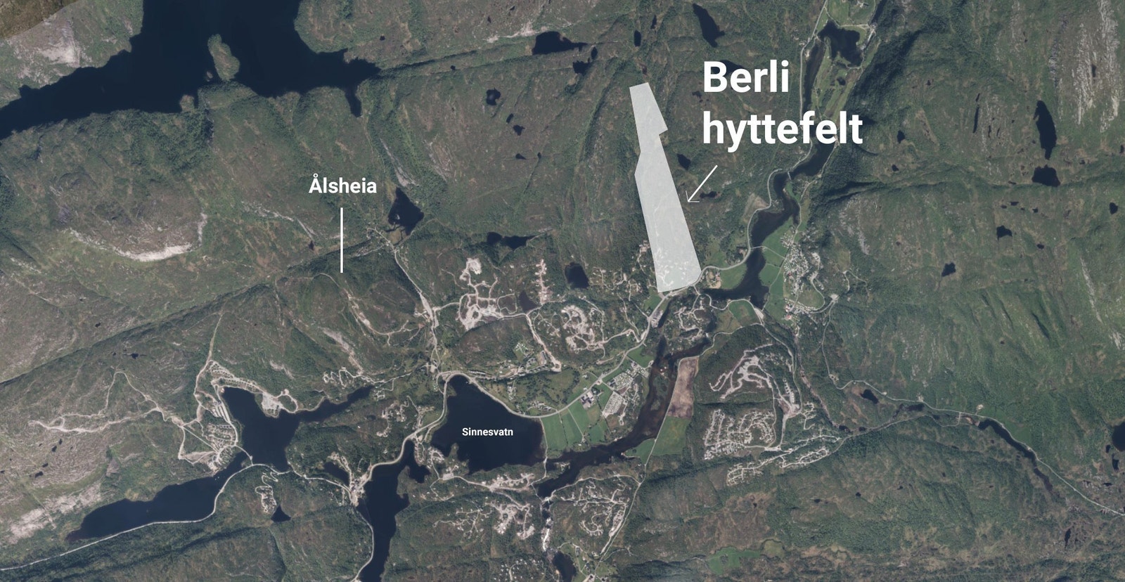 Hvor ligger hyttefeltet Berli Galleribilde