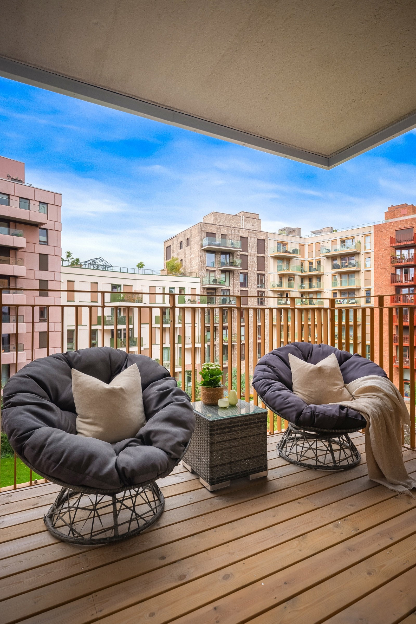 Her er det plass til sittegruppe eller andre utemøbler. Galleribilde