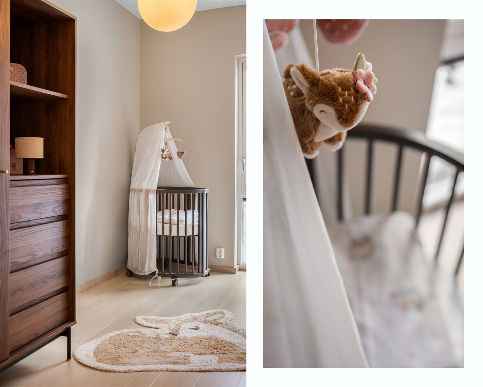 Rommet har plass til seng og garderobeløsning. Galleribilde