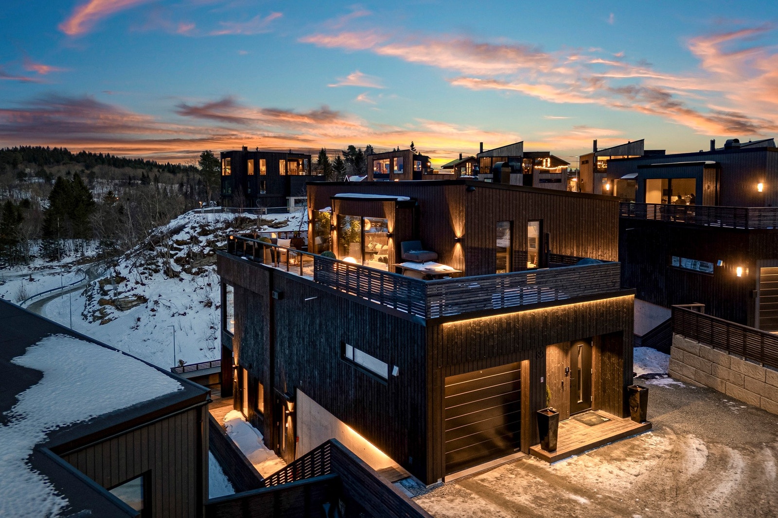 Nærhet til skogen og marka er en av områdets største kvaliteter. Galleribilde