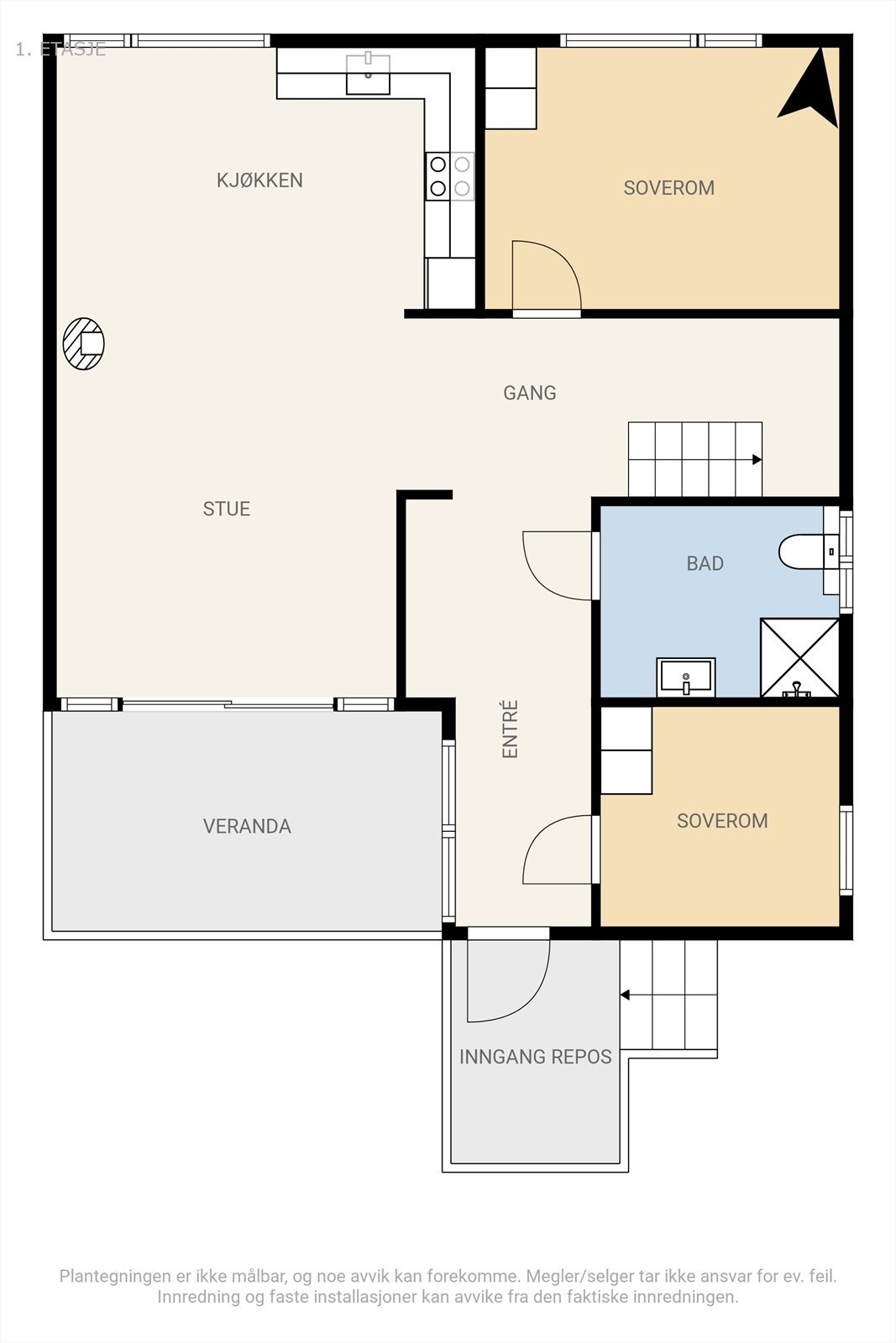 Plantegning, plan 2 Galleribilde
