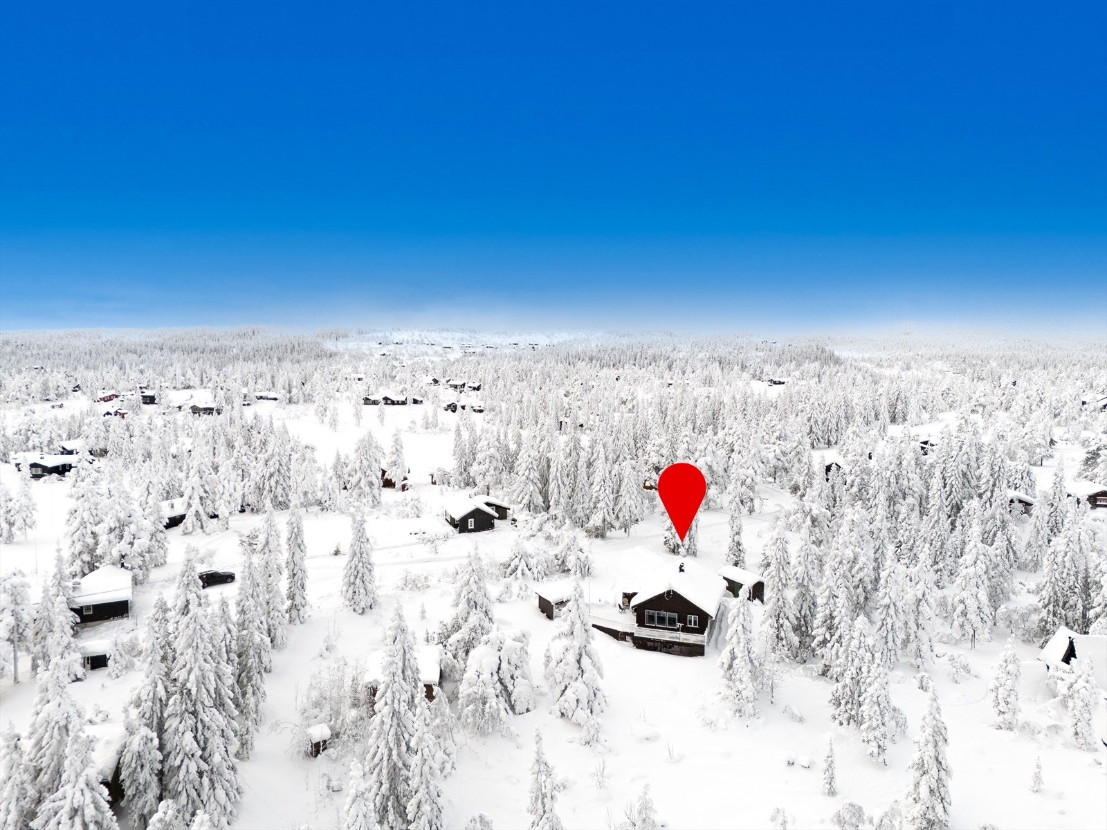 Oversiktsfoto mot nord Galleribilde