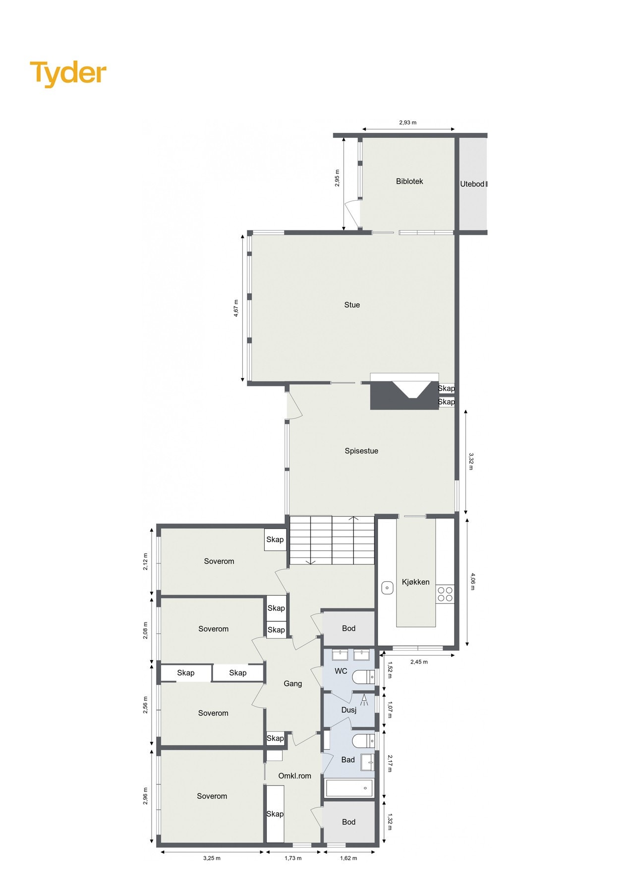 Plantegning 1.etasje Galleribilde
