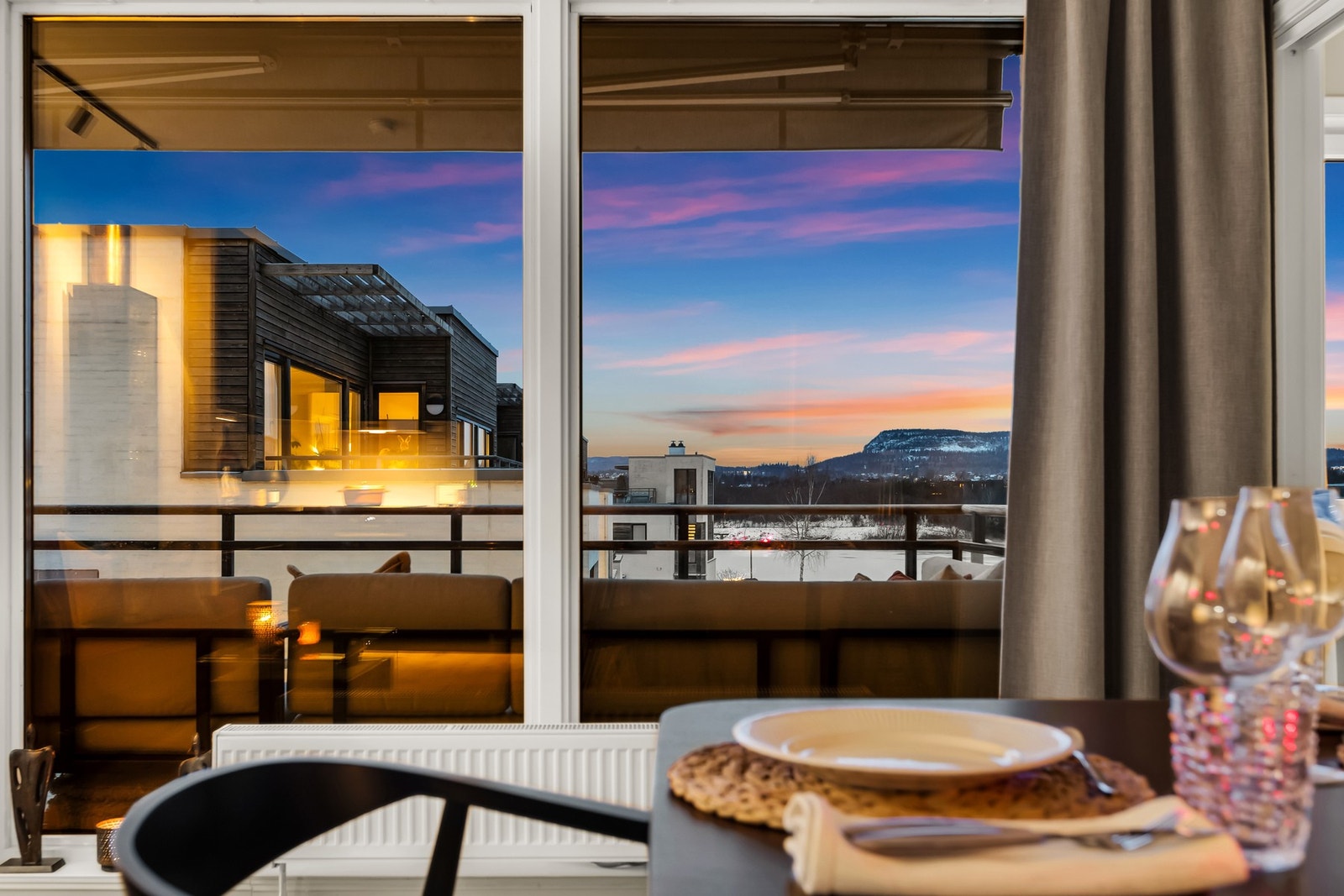 Uhindret utsikt, som gjør solforholdene optimale Galleribilde