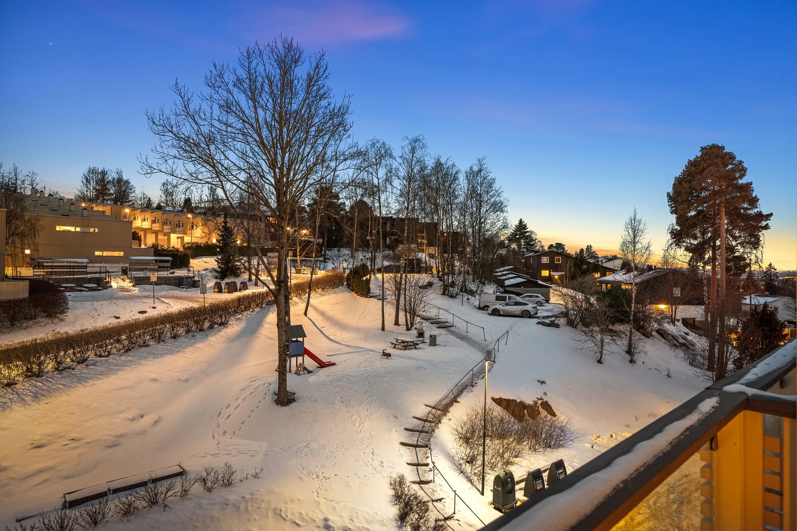 Flott utsikt utover området Galleribilde