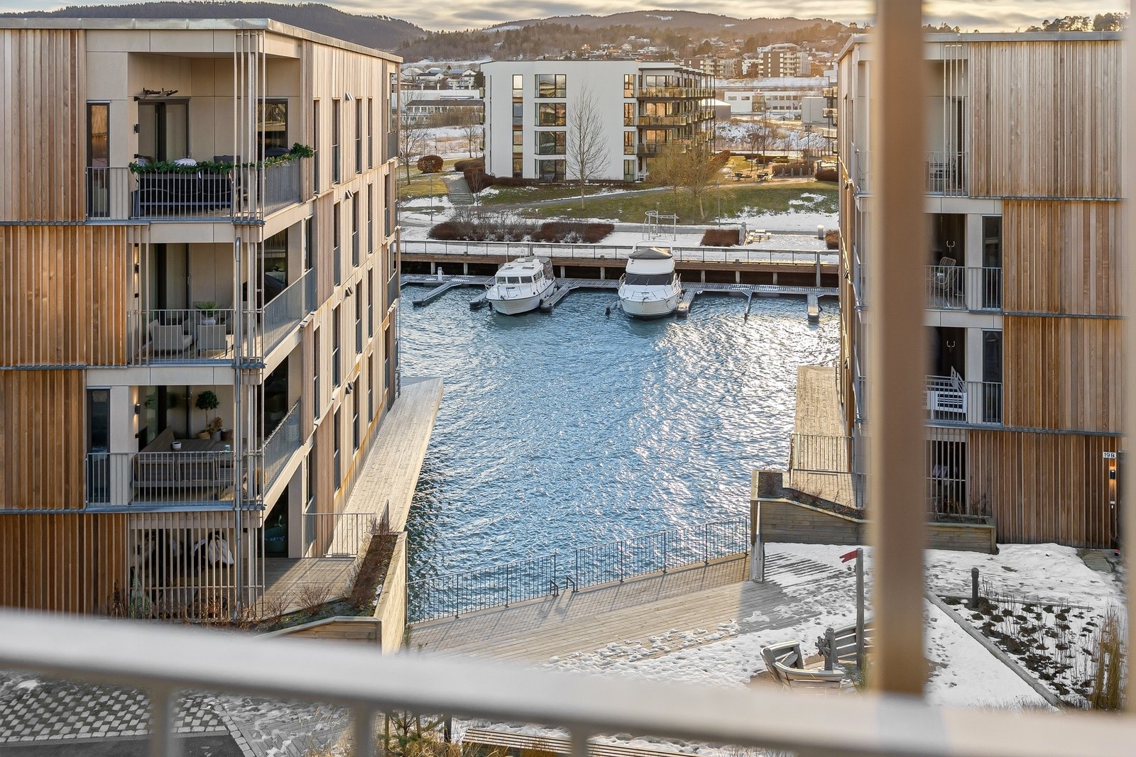 Utsiktsbilde fra balkongen. Galleribilde