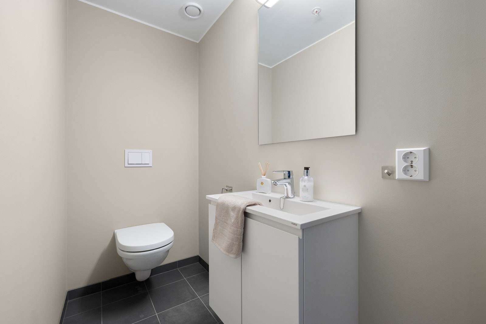 Mange vil sette pris på å i tillegg ha et gjestetoalett. Galleribilde