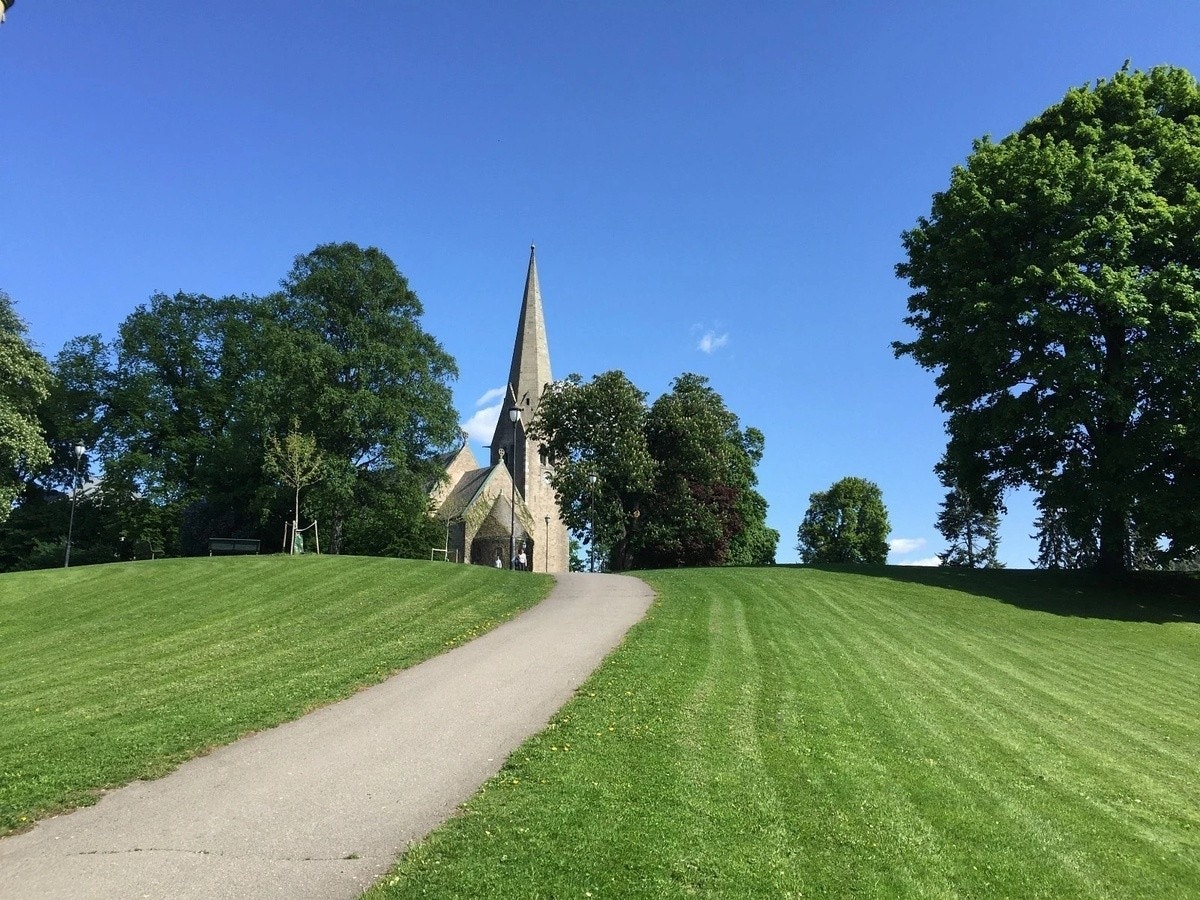 Utsikt mot Vålerenga kirke Galleribilde