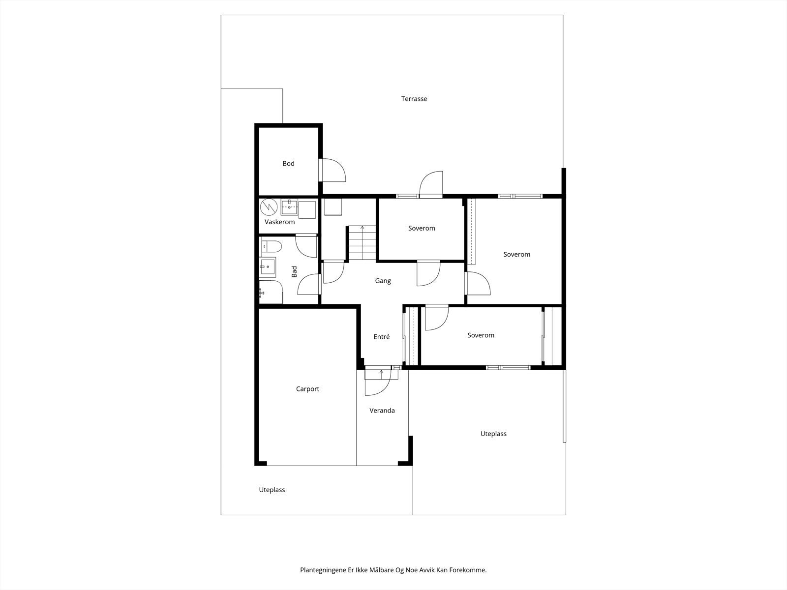 Planskisse nedre plan. Galleribilde